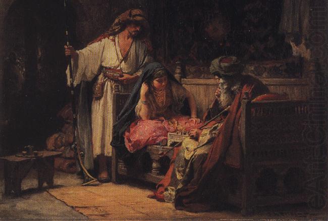 Frederick Arthur Bridgman A Challenging Moment. china oil painting image